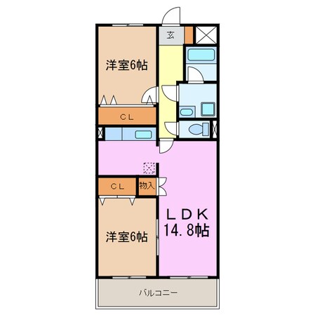 パークサイド三好ヶ丘の物件間取画像